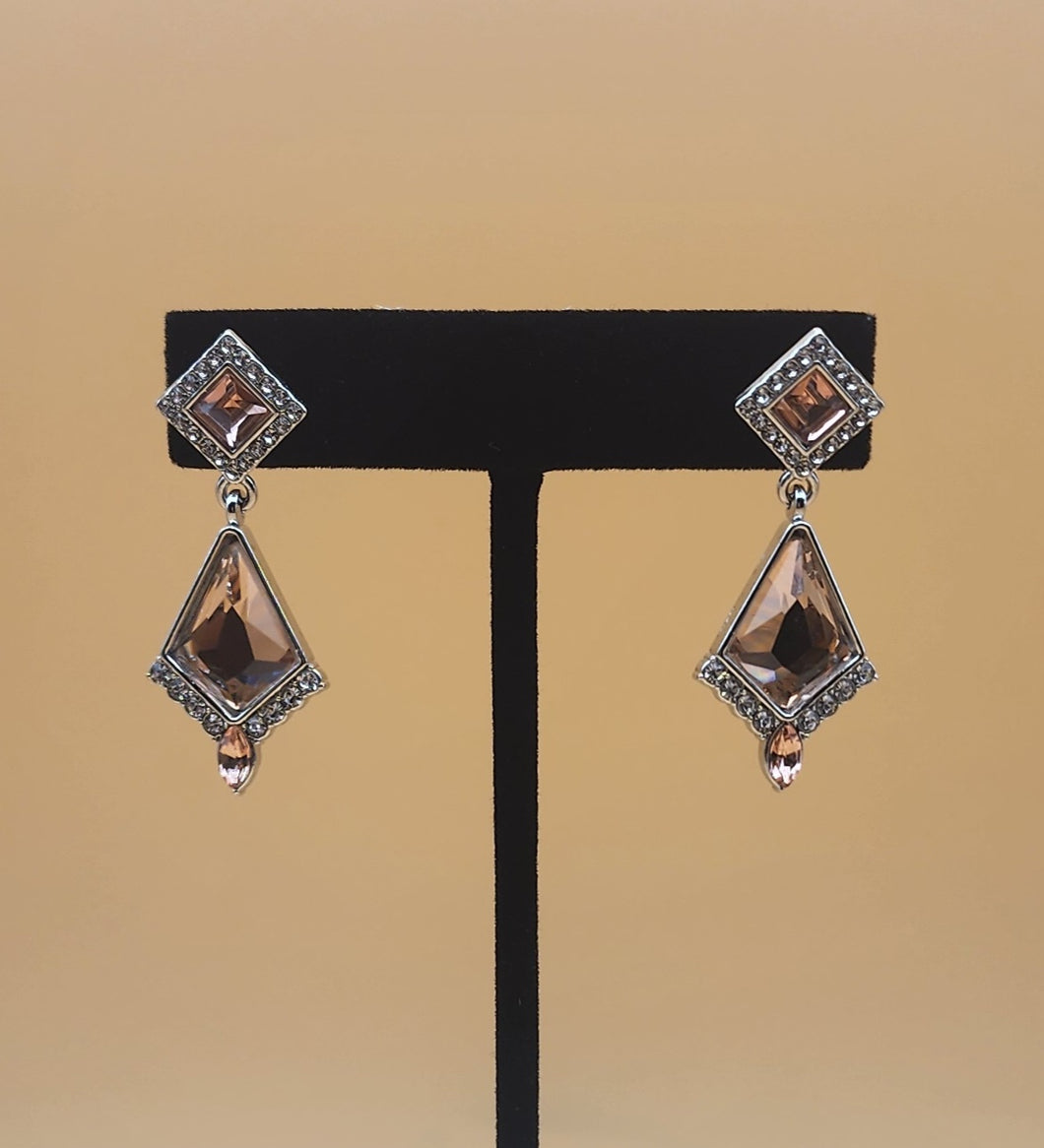 Luxe Prism Champagne Drop Earrings