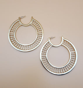 Gold Radiance Open-Hoop Earrings