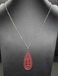 Tiki Tease Red Necklace