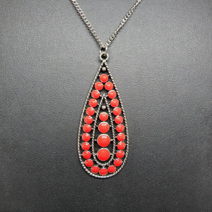 Tiki Tease Red Necklace