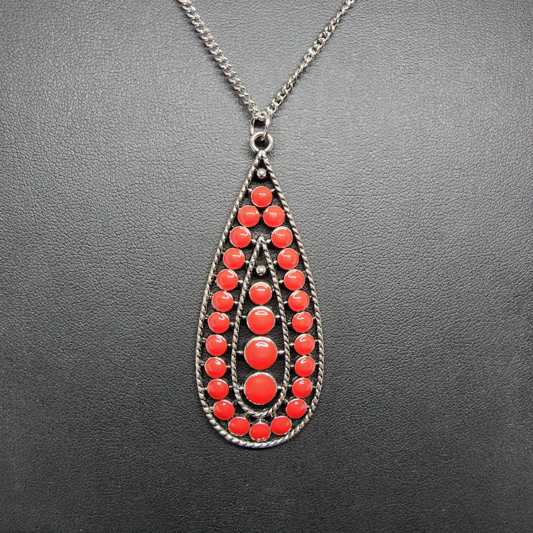 Tiki Tease Red Necklace