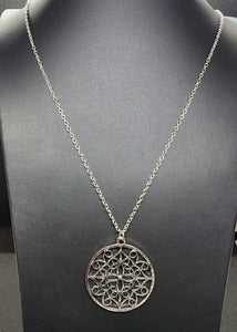Silver Mandala Necklace