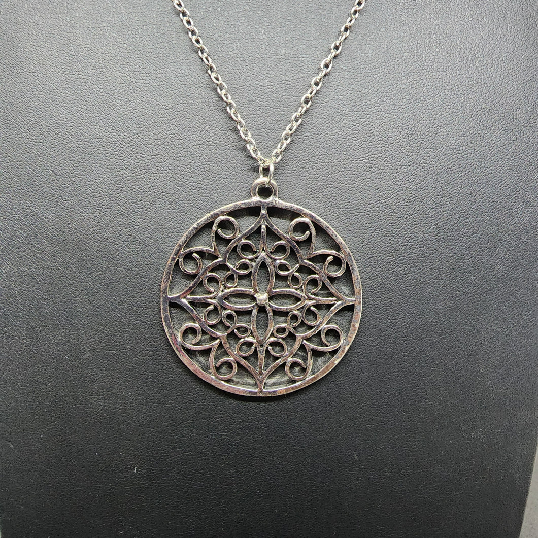 Silver Mandala Necklace