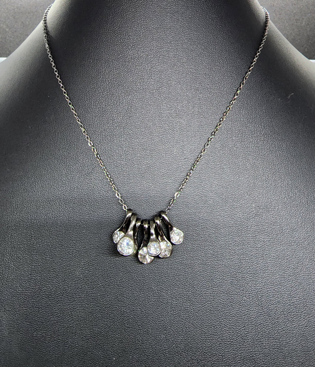 Slide Into Shimmer - Black Necklace