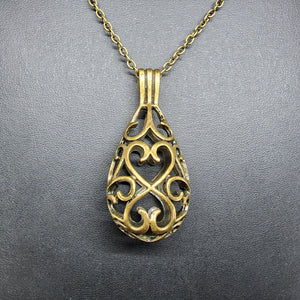 Brass Pendant Necklace